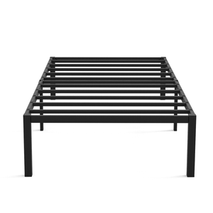 Twin Bed Frames 14 Inch High, Quick Assembly No Box Spring Needed Mattress Foundation with Storage Space